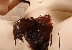 집에서 일본 게이 초콜릿 바나나 요리 만들기 좋아