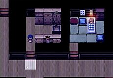 Napbarnított lány Natsuki pisil éjjel az erdőben hentai játék 9. epizódjában