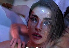 Pipăi pizda mamei vitrege curvilinii în timp ce facem baie împreună în animație hentai 3D