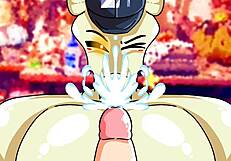 Искаш ли да видиш как приятелят дава орален на Таби в Friday Night Funkin хентай?