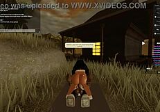 可爱拉丁妹子接大黑屌深喉和后入肛交，Roblox色情片64震撼生猛