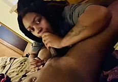 Black amateur slut angelmarie9955 fakes deepthroat blowjob in public place