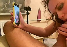 Naija real hot wife sex video pussy sucking and deep throating with big boobs on phone