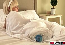 High definition home video of stepsex blonde teen Jessie Saint getting hardcore fucked by her stepbro