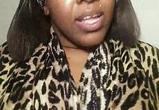 Big titted black beauty put up a sex show through the webcam