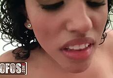 A babe called Maria Ricca was in missionary and cowgirl position with a small perky breasts