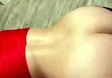 Teeny blond cheerleader with magnificent buttocks screws experienced man next door in cowgirl and gets facial on her arse