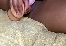 Assuming that Black MILF stays up, we see her pretty hard having her solo play as she takes such a strong shot, and when she milks her generous of her pussy juice that she squirts all over the place