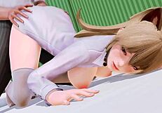 Pure enjoyment with two beautiful anime ladies