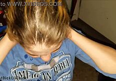 Teen babe gets naked and fucked hard by bbc before swallowing big load