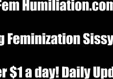 Bondage and domination in erotic fiction, femdom humiliation for sissy man in lingerie