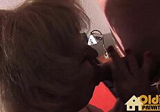 Neighbor big breasted blonde seduces her younger lover