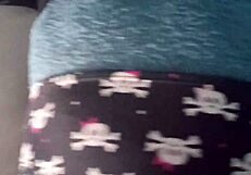 Panty fucking a friend's ass and tits