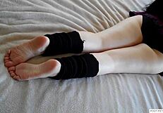 Teen amateur film exploration of her foot fetish desires on camera