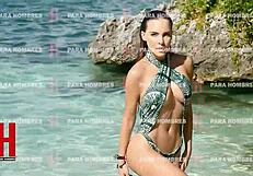 Belinda's beauty in swimsuit on a H Magazine cover story