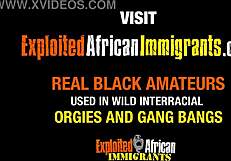 HD video of a big black cock pounding african babe's pussy