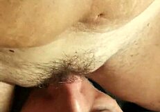 Neighbour's friend licks amateur wife's pussy