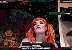The big tits and nipples real amateur girl streamer publicizing shows