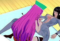 Horny anime porn video with big cock and big tits