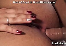 Brazilian big tits and asshole closeup MILF