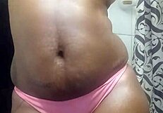 Ebony MILF Naejae plays with too and exposes her natural tits