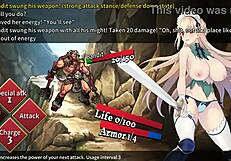 maid kn alicial ChuckKn down and dirty in a hentai game