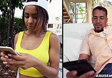 18-year-old kinky girl nicole bexley experiences rough sex with an older man
