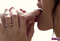 Lesbian masturbates in the bathtub and enjoys natural tits and bubble butt beauties