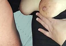 Latina Amateur swallows big cock