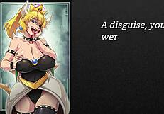 bdsn video futa bowsette joi humiliates and degrades Faygrey in BDSM video