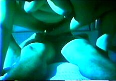 Hot full brunette for anal action with two cocks