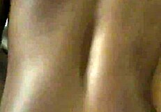 Ebony mom gets big black cock in the pussy / blowjob
