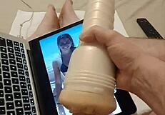 Fleshlight, tribute to my girls sexy body with fleshlight