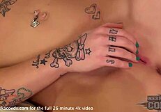 A hot tattoo girl in Cedar Rapids, IA, Casting couch fun