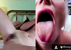 ‘Real life’ step-mother and step-son bottoming and f*cking on Skype