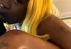 Very attractive woman and her stepsister use their moist mouths to please each other’s cock