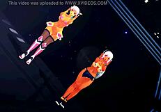 Yoiyoi koon half nude dancing erotically video and performance know as Solo performance