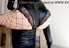 Nikka gets the slave's big ass fucked by her strapon And watch along!
