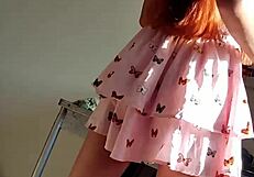 Secretly masturbates and hot babe records me
