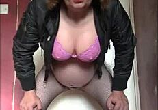 Amateur gay anal play with big crossdressing guy Mark Wright