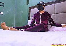 black teen amateur masturbates and cums on camera