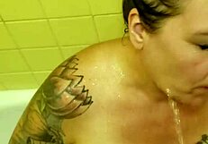 Gay slut gets covered in piss