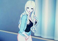 Irina Jelavic strips and masturbates in hentai roleplay