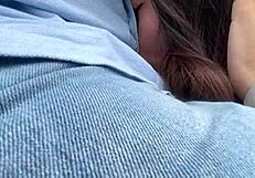 i walk in forest with stepsis and make her suck my dick till cumshot