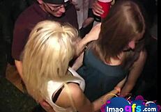 hot babes stripping and licking pussy together 😍