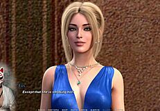 Blonde Babe Smothers in Masked Cartoon