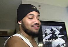 Layla Perez and Cali Kastro slobber on juicy Rican cock