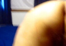 feeling the intense pleasure as i stimulate my wife's big hairy pussy with toys