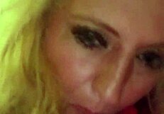 Mature wife gives provocative early blowjob