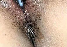 Close-up pussy contractions after orgasm with toys
